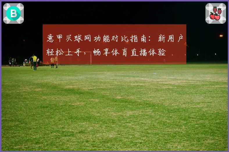 意甲买球网功能对比指南：新用户轻松上手，畅享体育直播体验
