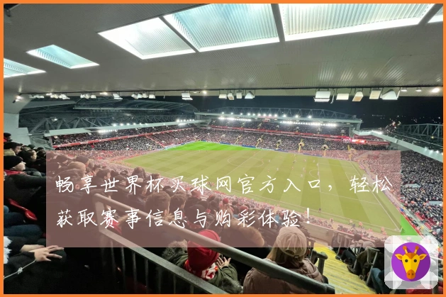 畅享世界杯买球网官方入口，轻松获取赛事信息与购彩体验！